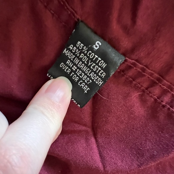 Maroon Long-Sleeved Dress Shirt - Picture 5 of 5